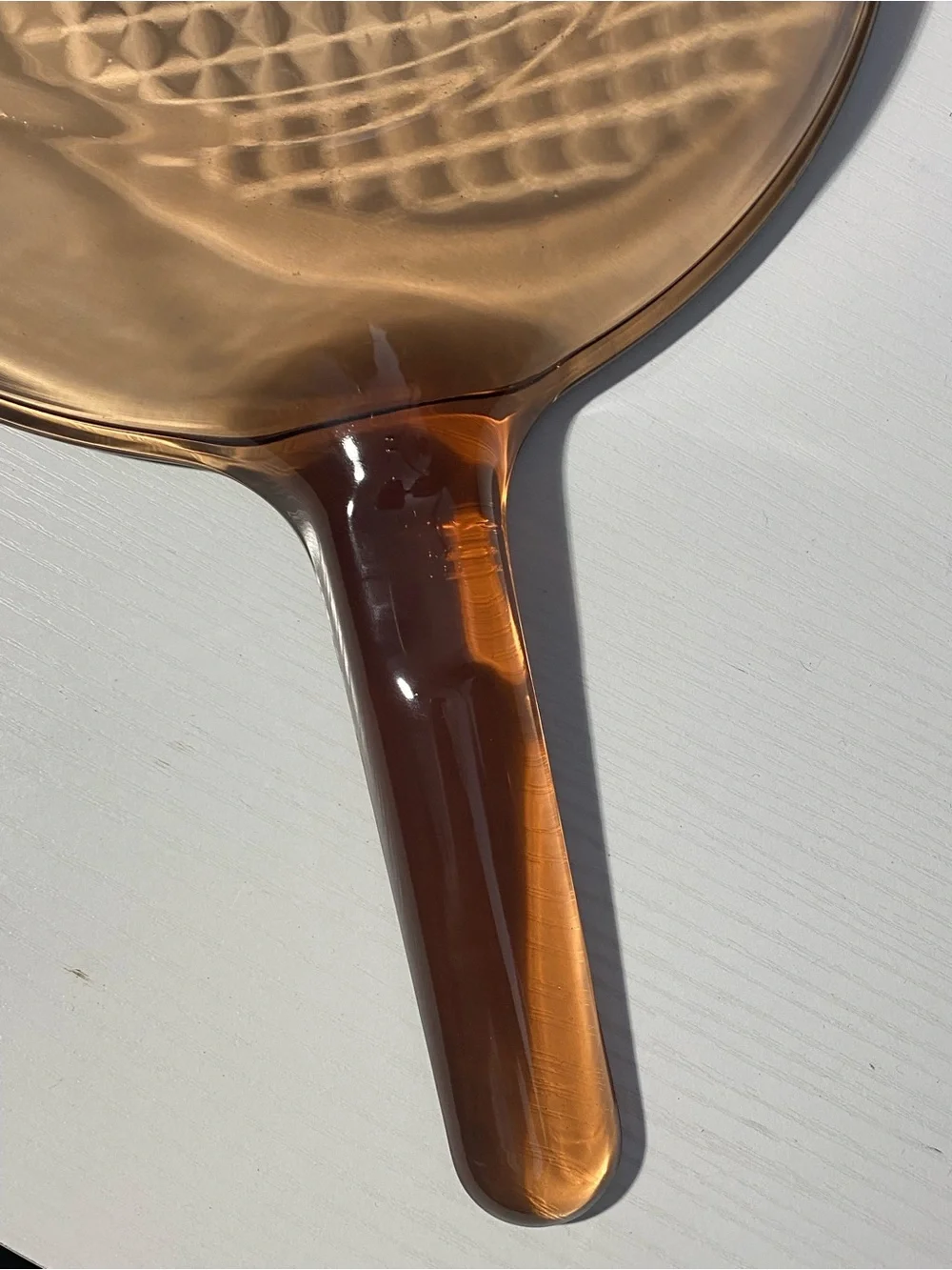 Vintage Visions Corning France Amber Glass 8.5